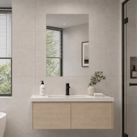 HOMCOM Armário de Casa de Banho com Espelho, Porta e Prateleiras Ajustáveis, Fecho Suave, 47x12,5x63,8 cm, Preto(m-5)