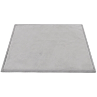 AIYAPLAY Alfombra Infantil, 180x150 cm, Colchoneta de Espuma 3 cm, Franela Suave, Antideslizante, Resistente al Agua, Gris Claro