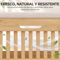 HOMCOM Banco Zapatero con Cajón Abatible Zapatero con Asiento Asiento Acolchado 80x30x48 cm Natural y Beige(m-7)