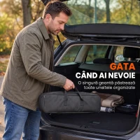 HOMCOM Cric Auto Tip Foarfecă 2,5 T, Kit 10-41 cm cu Chei, Negru(m-7)