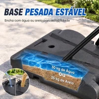 AIYAPLAY Cesto de Basquetebol Infantil com Suporte, Altura Regulável 179-209 cm, com Rodas, Interior/Exterior, 3-8 Anos, Preto(m-5)