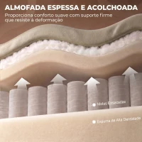 HOMCOM Cadeirão Relax Reclinável Manual em PU com Apoio para os Pés, Assento Largo, Acolchoado Espesso, Reclinável até 155°, Cáqui(m-5)