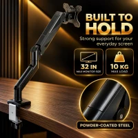 HOMCOM Monitor  Stand up to 32" Height Adjustable Monitor Riser with Tilt & Swivel(m-6)