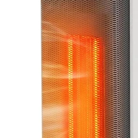 HOMCOM Portable Space Heater, 2000W Ceramic Heater with 4 Modes (Eco Mode), Adjustable Thermostat, Remote, Low Energy(m-7)
