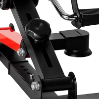 HOMCOM Pédalier d'appartement mini vélo d'appartement résistance ajustable écran LCD 33-43 x 40 x 24,5-34,5 cm en acier noir(m-11)
