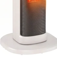HOMCOM Portable Space Heater, 2000W Ceramic Heater with 4 Modes (Eco Mode), Adjustable Thermostat, Remote, Low Energy(m-5)