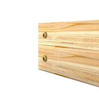 Outsunny Carré potager de jardin sans fond 4 étages pour herbes légumes fruits fleurs 113 x 113 x 46 cm bois naturel(m-13)