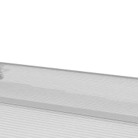 Outsunny Luifel, Voordeurluifel, Overkapping voor ingangen en ramen, 100L x 75B x 23H cm, Zilver(m-13)
