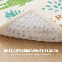 AIYAPLAY Tapete de Atividades Infantil Tapete de Quarto em Espuma Espessura 3 cm Estampa Animal Fundo Antiderrapante 150x200 cm Multicolorido(m-8)