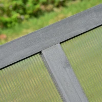 Outsunny Mini Kweekhuis, Klein Kweekhuis voor de Tuin, met PC-platen, Goede Lichtdoorlatendheid, 100L x 65B x 40H cm(m-7)