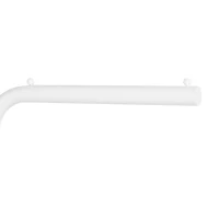 HOMCOM Clothing Rack with 3 Side Hooks, Garment Rack with Marble Base, 45 x 25 x 169 cm, for Bedroom, Bathroom, White(m-12)