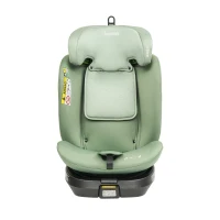 360° drehbarer i-Size Kindersitz mit ISOFIX, Reboarder, Liegefunktion und abnehmbarem Vordach für 40–150 cm, Grün(m-8)