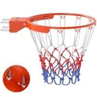 SPORTNOW Basketballkorb zur Wandmontage mit Allwetter-Netz, robuster Universal-Ersatzring für Innen- und Außenbereich(m-1)