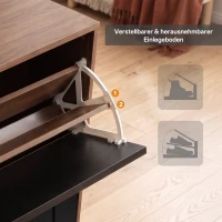 Schuhschrank mit 2 Klappen, schmale Bauform, modernes Skandi-Design, verstellbare Trennwände, Schwarz(m-7)
