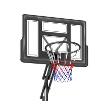 SPORTNOW Panier de Basket Extérieur Portable, Hauteur Réglable 2,35-3,05 m, Base Stable Remplissable, Sac de Poids, Roues, Noir(m-11)