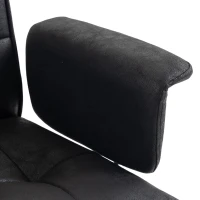HOMCOM Office Chair, Big and Tall Desk Chair with Footrest, Wide Seat, Leathaire, Reclining Back, Swivel Wheels, Black(m-12)