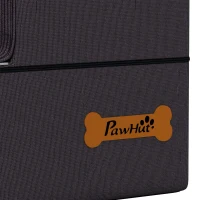 PawHut Dog Steps, 4-Step Dog Stairs for Bed and Sofa, Pet Stairs with Carry Handle, Washable Cover(m-10)