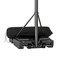 SPORTNOW Panier de Basket Extérieur Portable, Hauteur Réglable 2,35-3,05 m, Base Stable Remplissable, Sac de Poids, Roues, Noir(m-12)