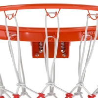 SPORTNOW Arceau de Basket Mural avec Filet Résistant aux Intempéries Robuste pour Intérieur et Extérieur 50 x 62 x 12 cm Rouge(m-12)