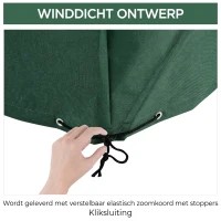 Outsunny Beschermhoes hoes voor tuinmeubelen 135 x135 x 75 cm Oxford(m-5)