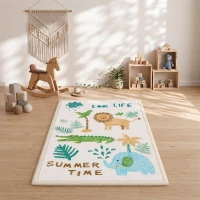 AIYAPLAY Tapete de Atividades Infantil Tapete de Quarto em Espuma Espessura 3 cm Estampa Animal Fundo Antiderrapante 150x200 cm Multicolorido(m-11)