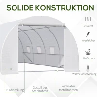 Outsunny Grote Tuinkas met Duurzame Folie(m-6)