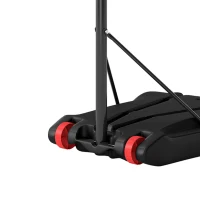 SPORTNOW Panier de Basket Extérieur et Fléchettes 2 en 1, Hauteur Réglable 210-247cm, Portable, Roues, Base Remplissable, Noir(m-14)
