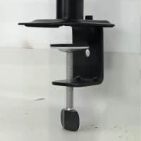 HOMCOM Dual Monitor Stand for 2 Screens up to 32", Height Adjustable Monitor Riser with Tilt, Swivel & 360° Rotation(m-13)