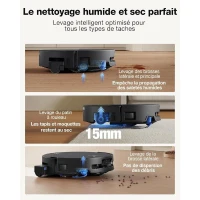 Robot Aspirateur Laveur - ECOVACS DEEBOT T90 PRO OMNI - PowerBoost - 30 000 Pa - Station OMNI tout-en-un(m-5)