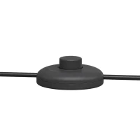 HOMCOM Candeeiro de Pé para Sala 40W com Abat-jour em Forma de Cúpula, Interruptor de Pé, 158 cm, Dourado e Branco(m-6)