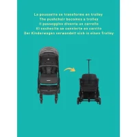 NANIA - Poussette combinée 2-en-1 avec siege auto Rimini + base isofix - MYLA - 4 roues - Noir(m-5)