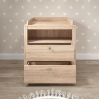Chambre bébé Duo : Lit 70 x 140 cm + Commode a langer OLIVIA - Chene - TREND TEAM(m-6)