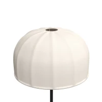 HOMCOM Candeeiro de Pé para Sala 40W com Abat-jour em Forma de Cúpula, Interruptor de Pé, 158 cm, Dourado e Branco(m-8)