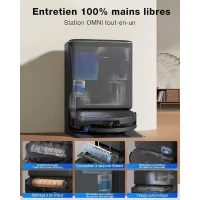 Robot Aspirateur Laveur - ECOVACS DEEBOT T90 PRO OMNI - PowerBoost - 30 000 Pa - Station OMNI tout-en-un(m-6)