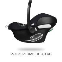 Siege auto Aton B2 i-size Cbx by Cybex - 45 a 87 cm - naissance jusqu'a 13 kg - jusqu'a 2 ans - Base one incluse - Volcano black(m-6)
