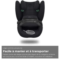 Siege auto Pallas B i-size Cbx by Cybex - 76 a 150 cm - 9 a 50 kg - 15 mois a 12 ans - Pure black(m-5)
