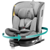 Siege auto - BABYAUTO - AITANA GREY ANTHRACITE - De la naissance a 12 ans - 0-36 kg - I-Size - ISOFIX - Pivotant 360° - ECE R129(m-2)