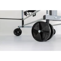 Table tennis de table - SPONETA - S3-47i - Pliable - Usage intérieur - Filet fixe ajustable + de supports latéraux - Gris et bleu(m-5)