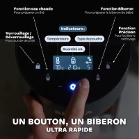 Préparateur de biberons - BEABA - MILKEO Plus V2 - Bleu nuit(m-6)