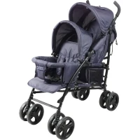 Poussette canne double BAMBISOL - 6-36 mois pour le siege avant (max 15 kg) et de 0-36 mois (max 15 kg) pour le siege arriere(m-1)