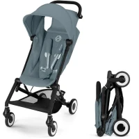 Poussette canne ultra-compacte Agis CYBEX - 5 a 22 kg (6 mois - 4 ans) - poussette légere 6,3 kg - compatible avion - Stormy Blue(m-1)