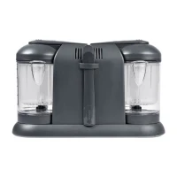 BÉABA - Babycook Duo - Robot Bébé 4 en 1 Mixeur-Cuiseur - Cuisson Vapeur rapide - Contenance XXL 2200 ml - Dark Grey(m-2)
