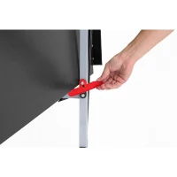 Table tennis de table - SPONETA - S3-47i - Pliable - Usage intérieur - Filet fixe ajustable + de supports latéraux - Gris et bleu(m-6)
