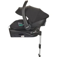 NANIA - Poussette combinée 2-en-1 avec siege auto Rimini + base isofix - MYLA - 4 roues - Noir(m-4)