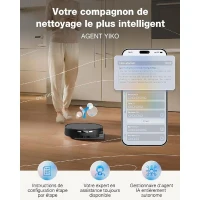 Robot Aspirateur Laveur - ECOVACS DEEBOT T90 PRO OMNI - PowerBoost - 30 000 Pa - Station OMNI tout-en-un(m-4)