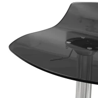 HOMCOM Conjunto de 2 banquetas de bar de design contemporâneo giratórias 360° altura ajustável com apoio para pés 39x39x67-87cm preto(m-7)