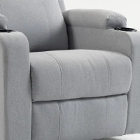 HOMCOM Sillón Elevador Eléctrico Masaje Vibración y Calor, Sillón Relax Eléctrico, Respaldo Reclinable, Puerto USB, Gris(m-7)