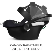 Siege auto Aton B2 i-size Cbx by Cybex - 45 a 87 cm - naissance jusqu'a 13 kg - jusqu'a 2 ans - Base one incluse - Volcano black(m-4)