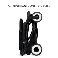 Poussette canne ultra-compacte Agis CYBEX - 5 a 22 kg (6 mois - 4 ans) - poussette légere 6,3 kg - compatible avion - Magic Black(m-6)