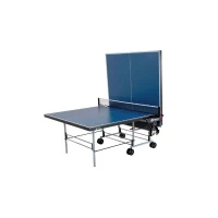 Table tennis de table - SPONETA - S3-47i - Pliable - Usage intérieur - Filet fixe ajustable + de supports latéraux - Gris et bleu(m-2)